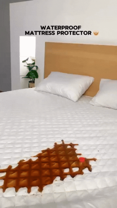 Mattress Protector Waterproof Cotton Breathable Soft,