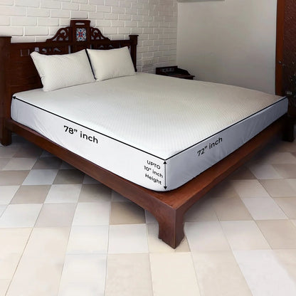 Mattress Protector Waterproof Cotton Breathable Soft,
