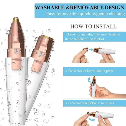 Flawless Eyebrow Precision Trimmer for Effortless, Painless