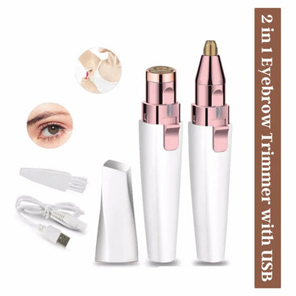 Flawless Eyebrow Precision Trimmer for Effortless, Painless